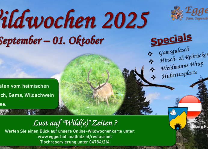 Wildspezialitätenwochen 2025