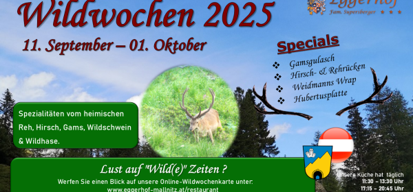 Wildspezialitätenwochen 2025