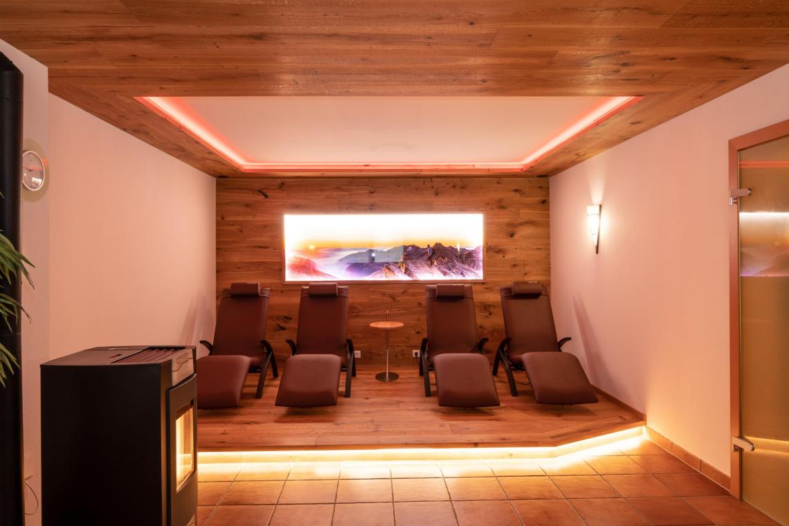 Lichteffekte im Ruheraum